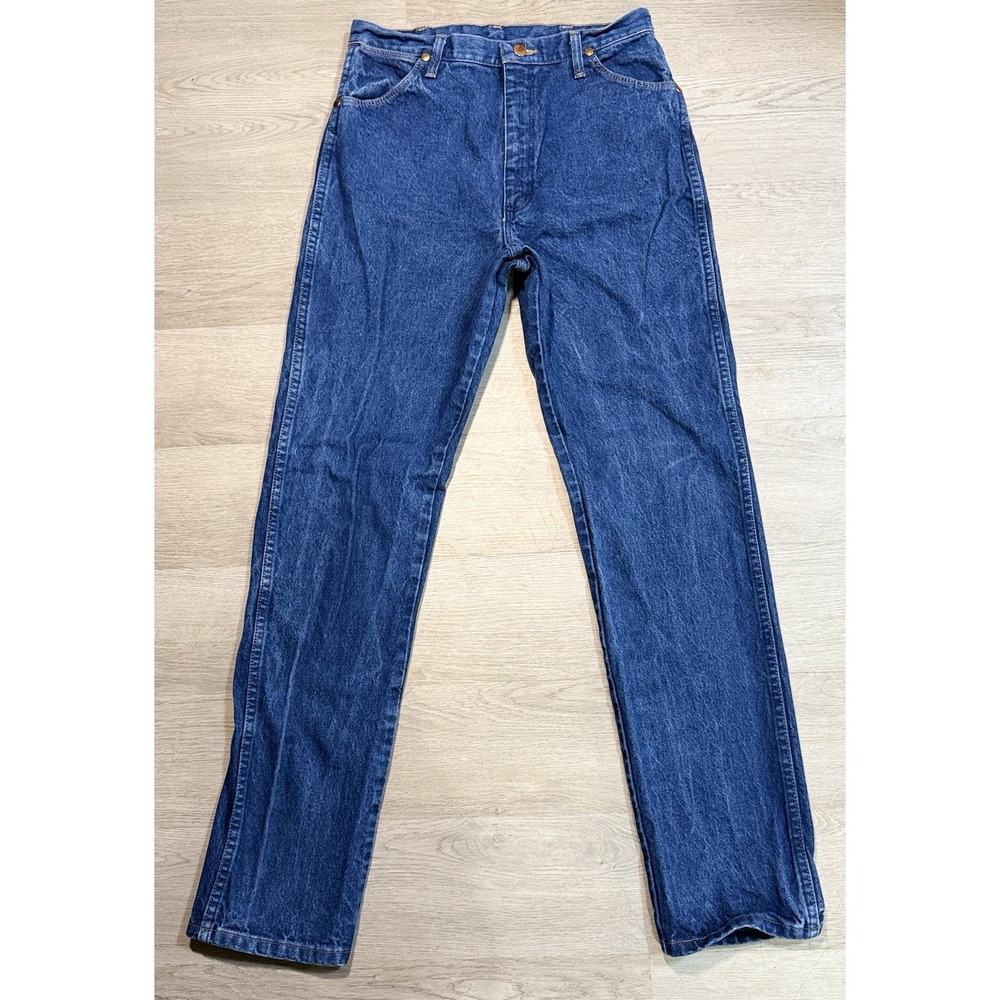 Vintage Wrangler Jeans Women's 13x34 Dark Wash 100% Cotton USA Made 90's 14MWZG